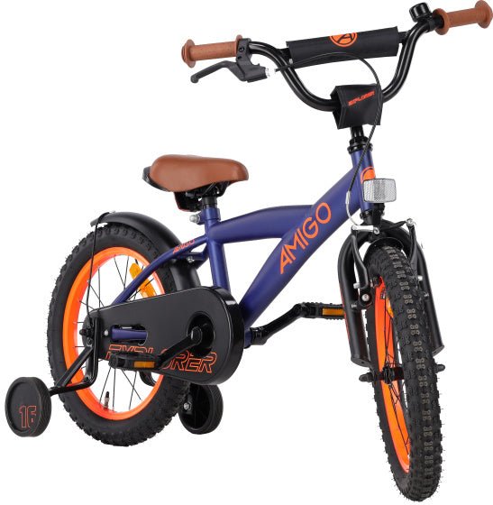AMIGO Explorer Children's Bike 16 Inch With handbrake Back - up Pedaling Handlebar - Afanaya